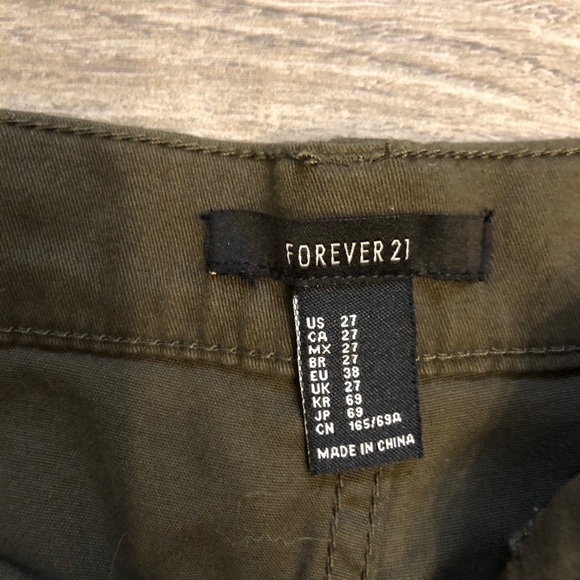 Olive green jeggings - Picture 3 of 3